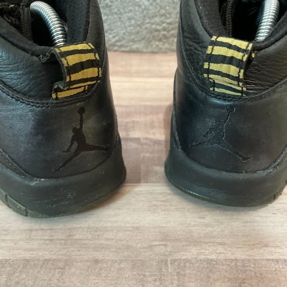 Vintage Jordan 10 Retro 2015 Black Gold Size 9 Men's SHIPS ASAP 310805 012 - Picture 4 of 8